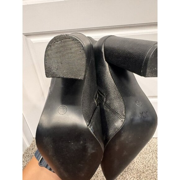 Lulu’s Pointed Toe Mid Calf Boot Black Size 5.5 EUC - Picture 6 of 8